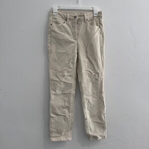 Nili Lotan Women Pant Size 2 Bradford Corduroy Skinny‎ Crop Mid Rise Minimalist